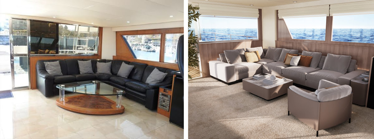 Two types of salons, old and new version. Micro-renovation