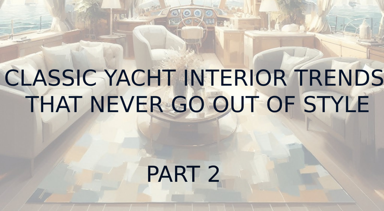 Blog title interior design of yacht